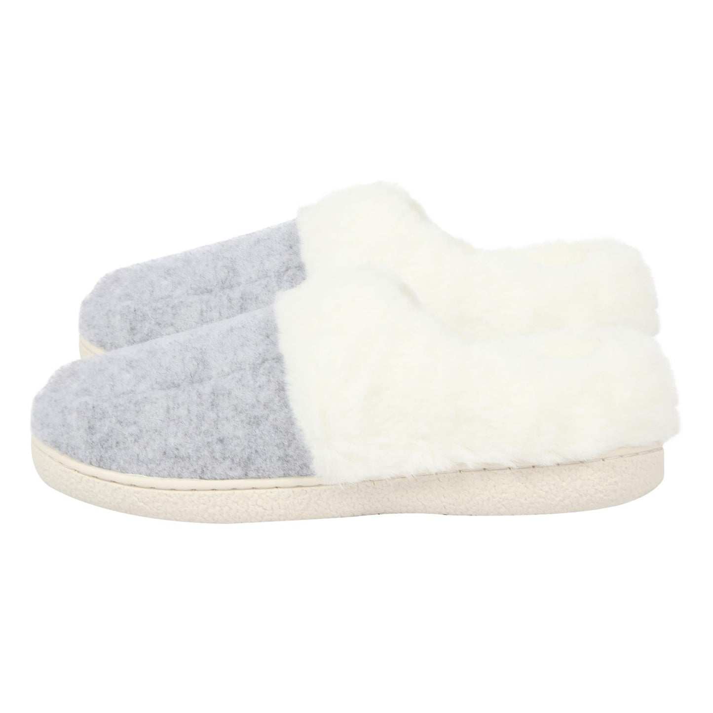 A2Z Womens Soft Slip On Slippers with Faux Fur Indoor House Shoes Non Slip Sole