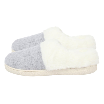 A2Z Womens Soft Slip On Slippers with Faux Fur Indoor House Shoes Non Slip Sole