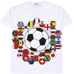 Kids Girls Boys T Shirts Soft Feel Soccer Team T-Shirt Age 5-13 Years