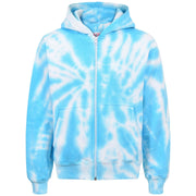 A2Z 4 Kids Girls Tie Dye Printed Blue Fleece Hoodie Zip Up Style Hooded Zipper Age 5-6, 7-8, 9-10, 11-12 & 13 Years