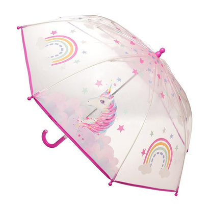 A2Z Kids POE Clear Dome Umbrella Wind and Rain Resistant Outdoor Travel Brolly