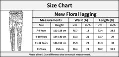Kids Girls Legging Camo Floral Party Dance Fashion Pants Age 7-13 Years