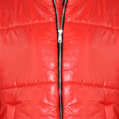 Girls Jacket Kids Wetlook Cropped Padded Quilted Puffer Bubble Jackets Coat 5-13