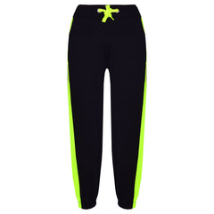 Kids Boys Girls Joggers Contrast Panel Jogging Pants  Casual Trousers 5-13 Years