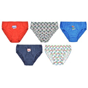 A2Z 4 Kids Boys Underwear Pack Of 5 Dinosaur Vehicles Knickers Cotton Mix Briefs