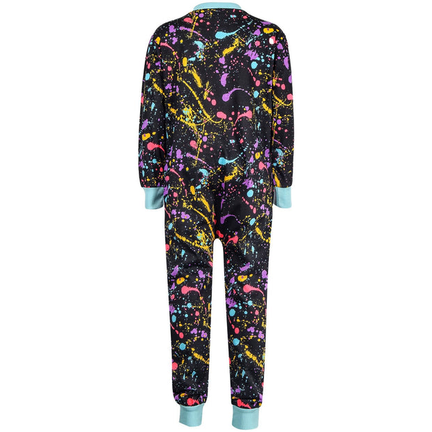 A2Z 4 Kids Onesie Girls Boys Splash Print Lounge Wear Sleepsuit All in One Jumpsuit Comfy Gift For Girls & Boys Age 5-6, 7-8, 9-10, 11-12 & 13 - A2Z 4 Kids