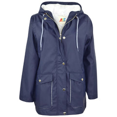 PU Raincoat Jacket Windbreaker Waterproof Parka Hooded Girls Boys Age 5-13 Years