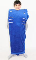 Kids Blanket Shark Soft Fleece Blankets Sleeping Bag Fancy Dresses One Size