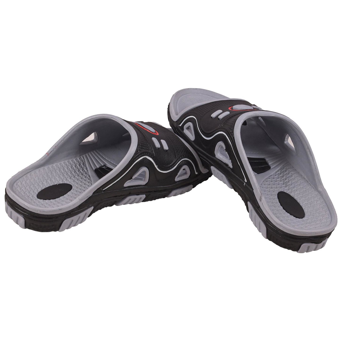 Mens Open Toe Sliders Slip On Beach Sandals Anti-Slip Pool Slides House Slippers