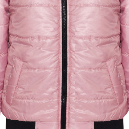 Boys Girls Jackets Kids Maya Faux Fur Hooded Padded Puffer Bubble Coats 5-13 Yrs
