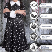 A2Z 4 Kids Girls Halloween Swing Dress Long Sleeves Peter Pan Collar Soft Comfortable Party Fashion Skater Dresses Age 7-13 Years - A2Z 4 Kids