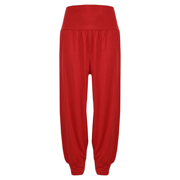 Kids Girls Ali Baba Style Plain Color Fashion Trendy Trouser 2-13 Years