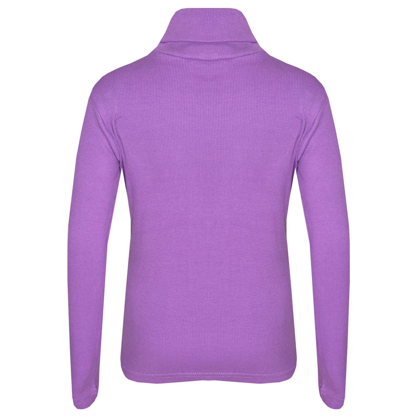 Kids Girls Polo Neck T Shirt Thick Cotton Turtleneck Jumper Long Sleeve Top 2-13