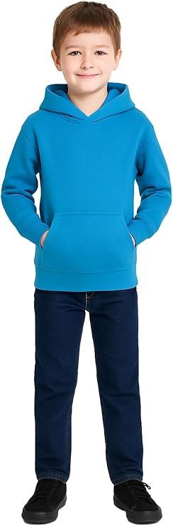 Girls Boy Plain & Tie Dye Print Sweatshirt Pullover Hooded Jumper PE School Coat