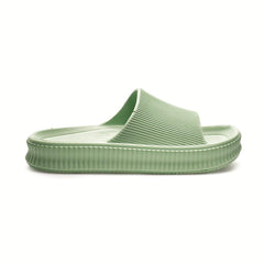 A2Z Womens Pillow Thick Sole Foam Sliders Soft Slide Sandals Open Toe Slippers