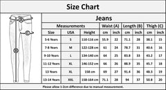Kids Girls Relaxed Straight Fit Boot Cut Jeans For Teens Stretchy Jeans