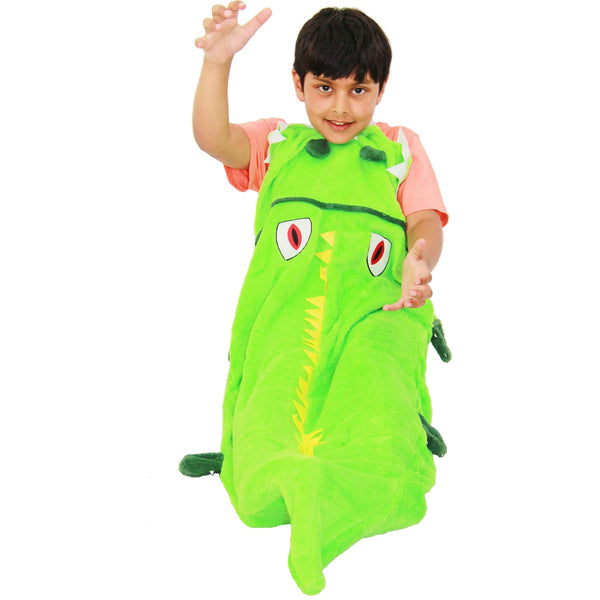 Kids Blanket Crocodile Soft Fleece Blankets Sleeping Bag Fancy Dresses One Size