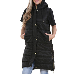 Ladies Oversized Gilet Long Line Style Jacket Long Sleeveless Fashion Women Coat