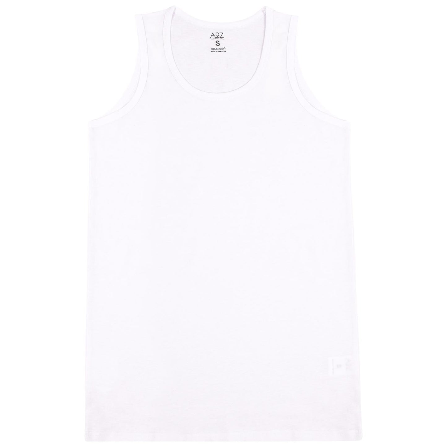 A2Z Mens Underwear Vest Soft 100% Combed Cotton White Sleeveless Fashion Undershirt Vest For Mens