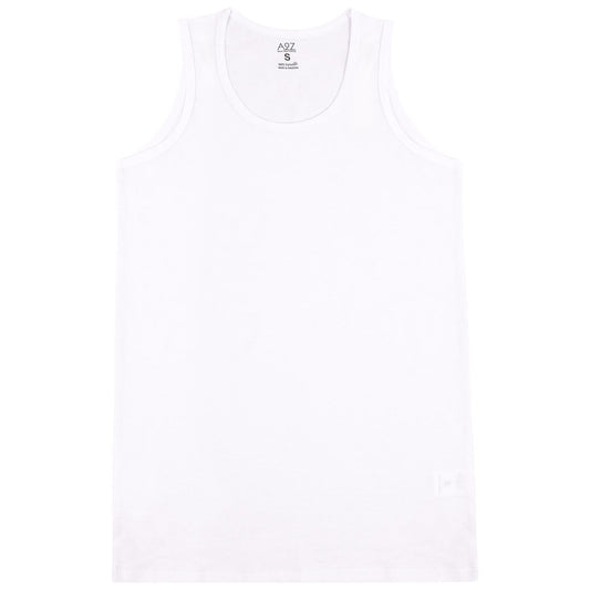 A2Z Mens Underwear Vest Soft 100% Combed Cotton White Sleeveless Fashion Undershirt Vest For Mens