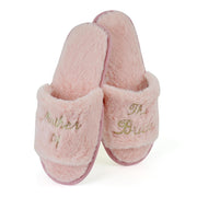 Women Fluffy Faux Fur Slipper Open Toe Warm Furry Cozy Slippers for Girls Shoes