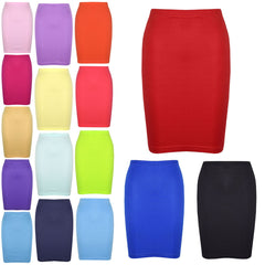 Kids Girls Plain Pencil Skirt Trendy Summer Clothing Sets Age 5-13 Years