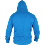 Mens Fleece Plain Zipper Hooded Long Sleeve Sweatshirt For Adults S-4XL