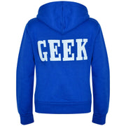 Kids Boys Girls Unisex Jackets Geek Print Fleece Zipper Hooded Hoodie Top Jacket