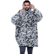 A2Z Unisex Mens Ladies Oversized Kangaroo Pocket Hooded Animal Wearable Blanket