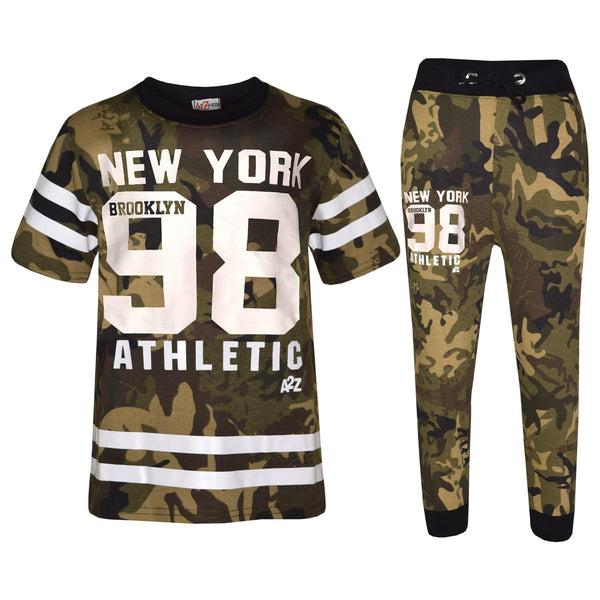Kids Crop Top & Legging Set Active Wear Girls 5-13 Years