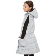Kids Girls Fashion Oversized Gilet Long Line Jacket Long Sleeveless Coat 7-13 Yr