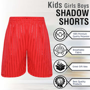 A2Z 4 Kids Shadow Stripe PE Shorts Pack of 2 Football Gym Shorts Age 2-13 Years