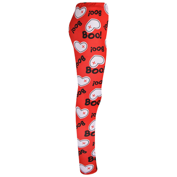 Girls Halloween Legging Spider Web Skull Print Leggings Fancy Costume 3-13 Years