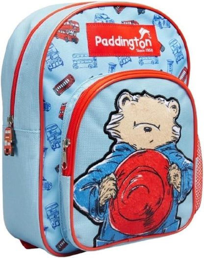Official Paddington Bear Kids Backpack Lightweight Zip Pocket School Travel Bag