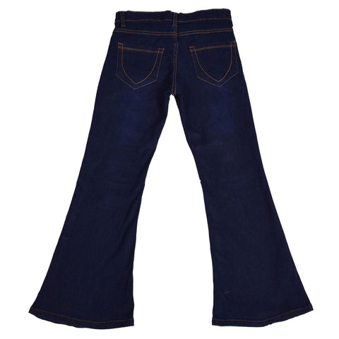 Kids Girls Denim Ripped Jeans Comfort Skinny Stretch Lightweight Casual Pants