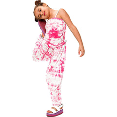 Kids Girls Jumpsuit Tie Dye Print Trendy Fahsion Playsuit All In One Jumpsuits