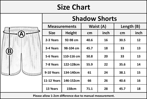 A2Z 4 Kids Shadow Stripe PE Shorts Pack of 2 Football Gym Shorts Age 2-13 Years