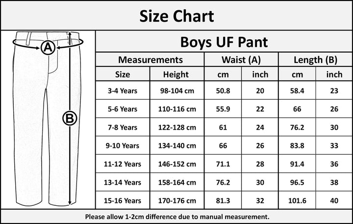 Kids Boys Pants Plain School Uniform Pull Up Regular Fit School Trouser - A2Z 4 Kids