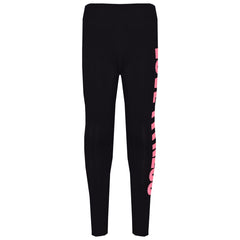 Girls Tops Kids Designer's Love Fitness Print Crop Top & Legging Set 7-13 Years