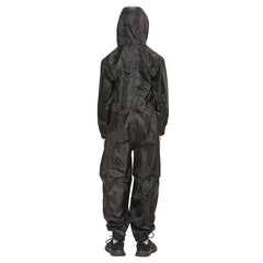 Girls Boys Raincoat Kids Puddle Suit Rainwear Waterproof Hooded Rainsuit 2-13 Yr
