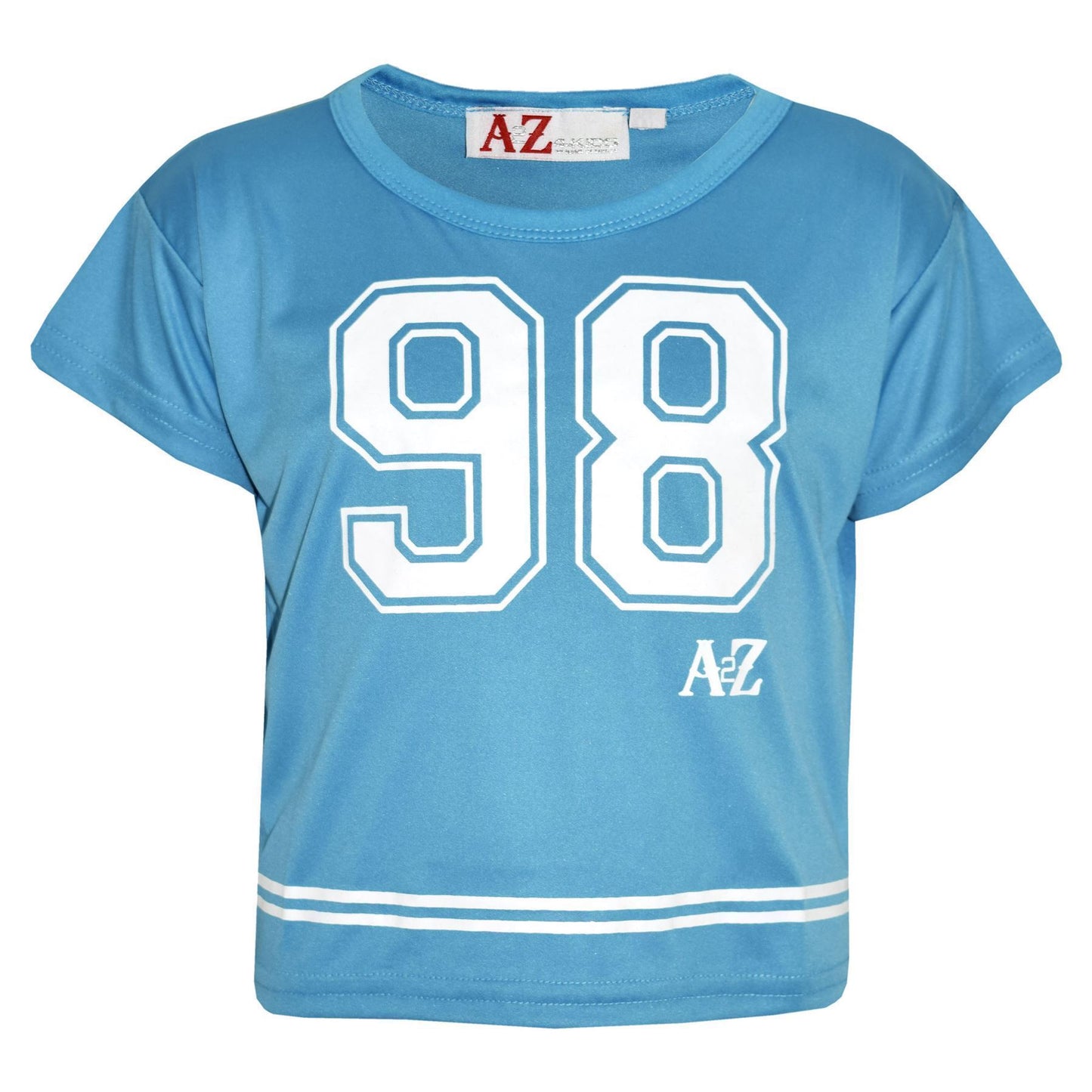 A2Z4Kids Girls Top Kids 98 Print Stylish Fashion T Shirt Crop Top New Age 5-13Yr