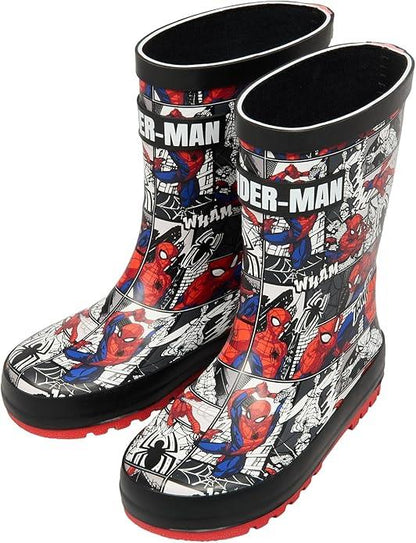 Marvel Spiderman Boys Wellington Boots Waterproof Kids Wellies Comic Superhero