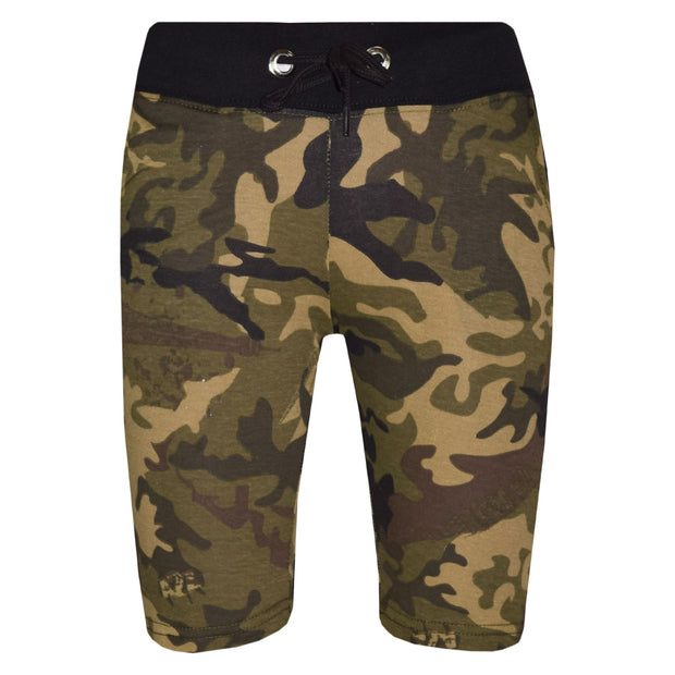 A2Z 4 Kids Girls Boys Camouflage Print Cotton Chino Green Shorts Casual Shorts Knee Length Half Pant For Kids Age 5 6 7 8 9 10 11 12 13 Years