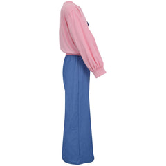 Kids Girls Crop Top Set Casual Long Sleeve Crop Top Flared Trouser Age 3-14