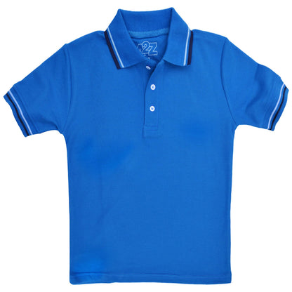 Kids Boys Girls Polo T Shirt Designer Plain Color School T-Shirts PE Top 3-13 Yr