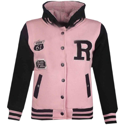 Kids Baseball Hooded R Fashion NYC/FOX Jacket Long Sleeve Coat Girls Boys 2-13Yr