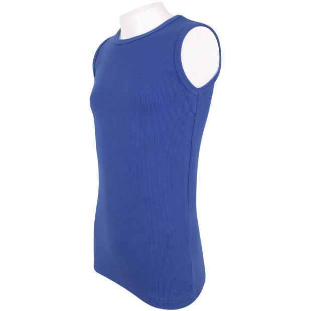 Kids Girls Ribbed Vest Top 100% Thick Cotton Fashion Tank Tops T Shirt 2-13 Year