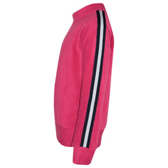 Kids Jogging Suit Girls Plain Stripes Lounge Suit Tracksuit Top Bottom 2-13 Year