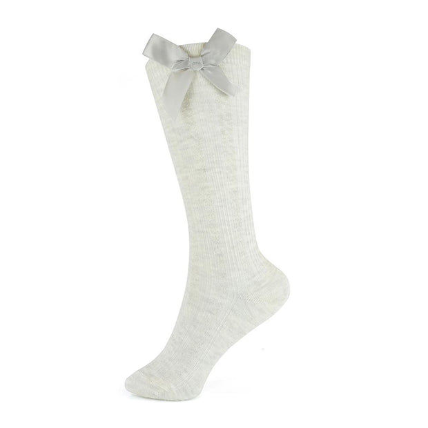 Kids Girls Cute Cozy Cotton Knee High School Parties Socks with Bow - A2Z 4 Kids