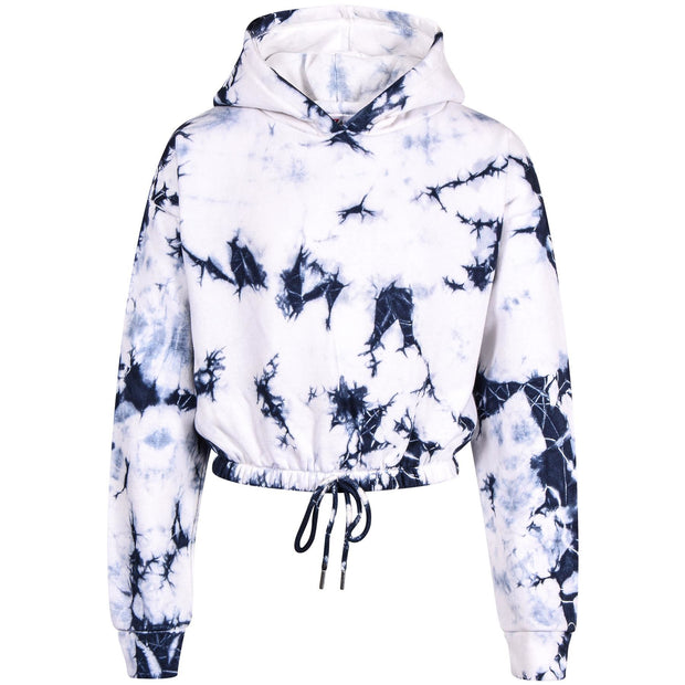 Kids Tie Dye Tracksuit Gym Cropped Hoodie Sweatpants Cord Set Girls Age 5-13